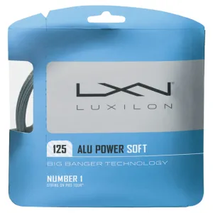 ALU Power Soft 17G Tennis String Silver