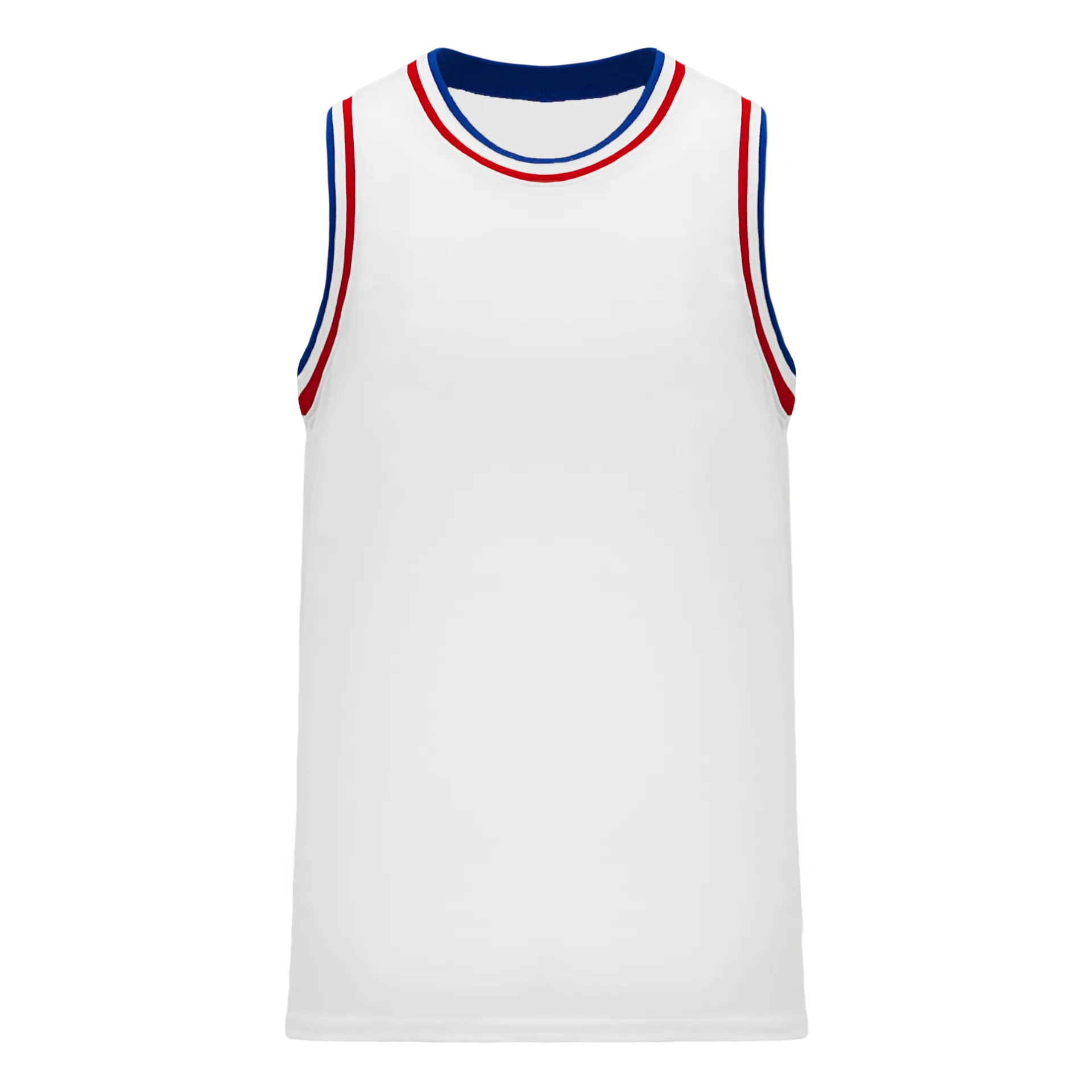 Athletic Knit (AK) B1710A-335 Adult Detroit Pistons White Pro Basketball Jersey