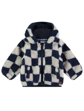 Babyface-Bicolour jacket with hood for baby-BBE24427103