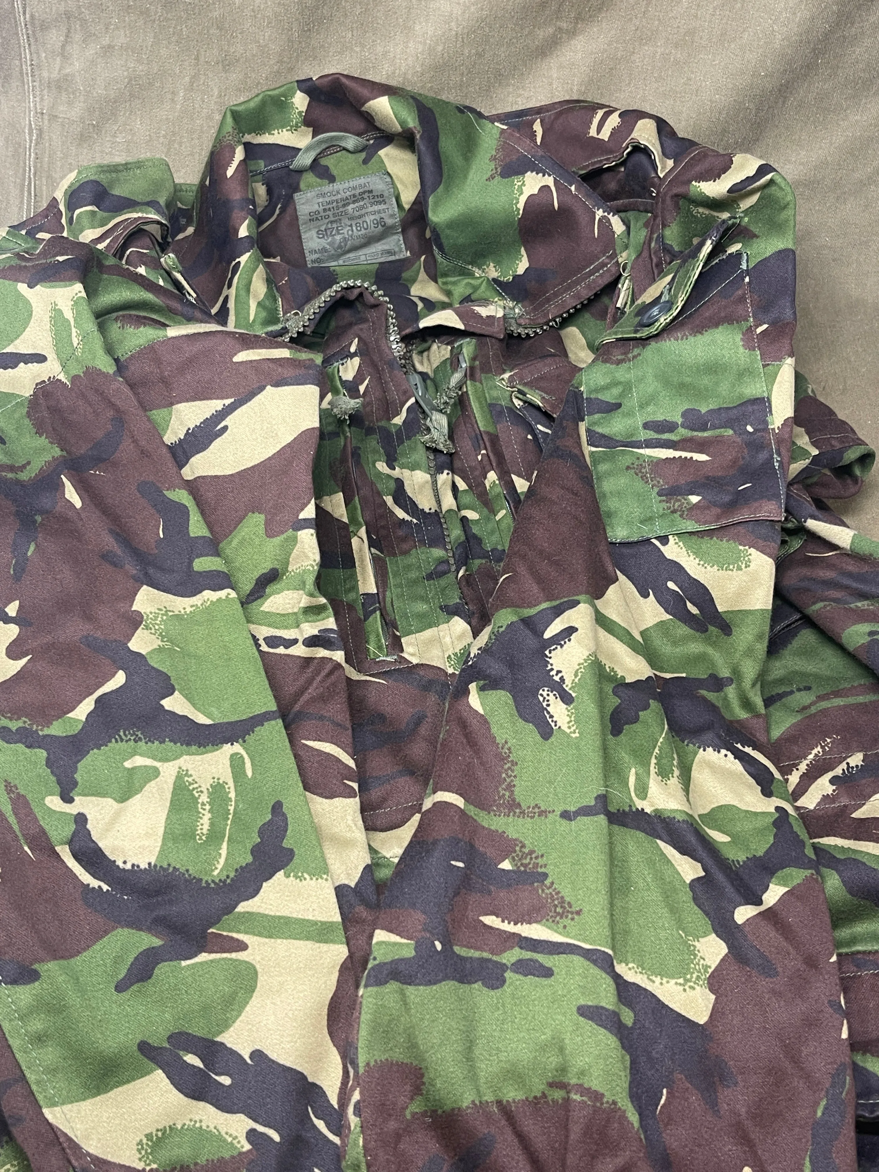 British Army Smock Combat Temperate DPM 180/96