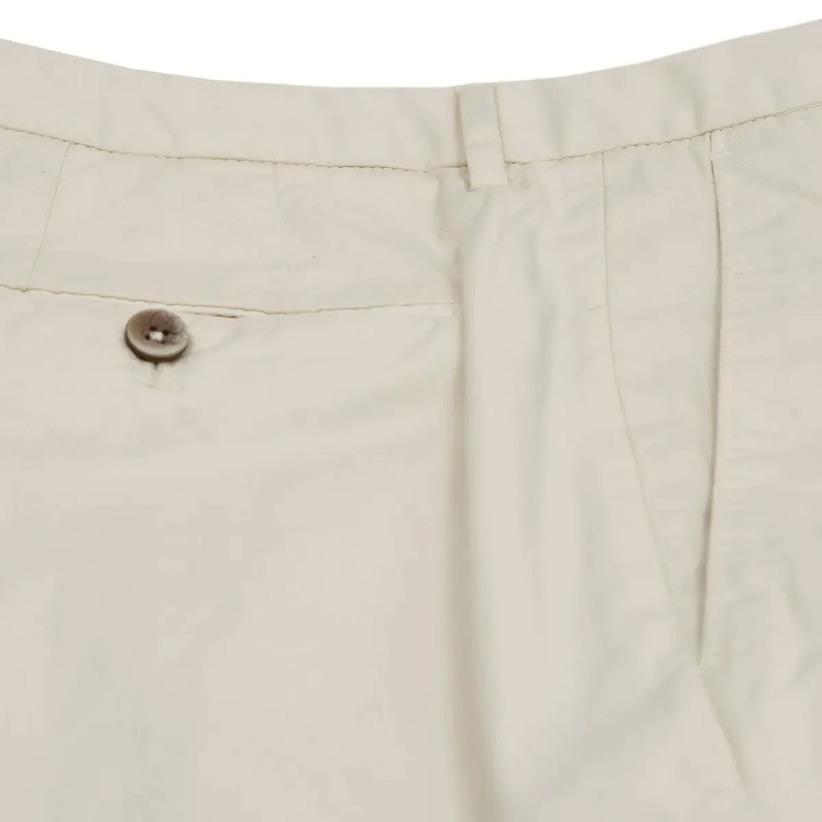 Cream Slim Fit Stretch Cotton Chino