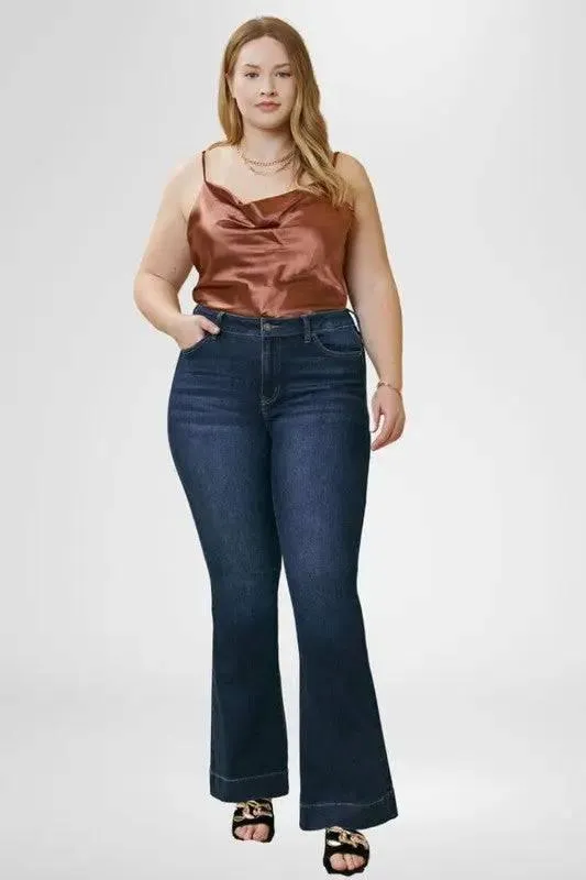 Kancan Plus Size Flare Jeans