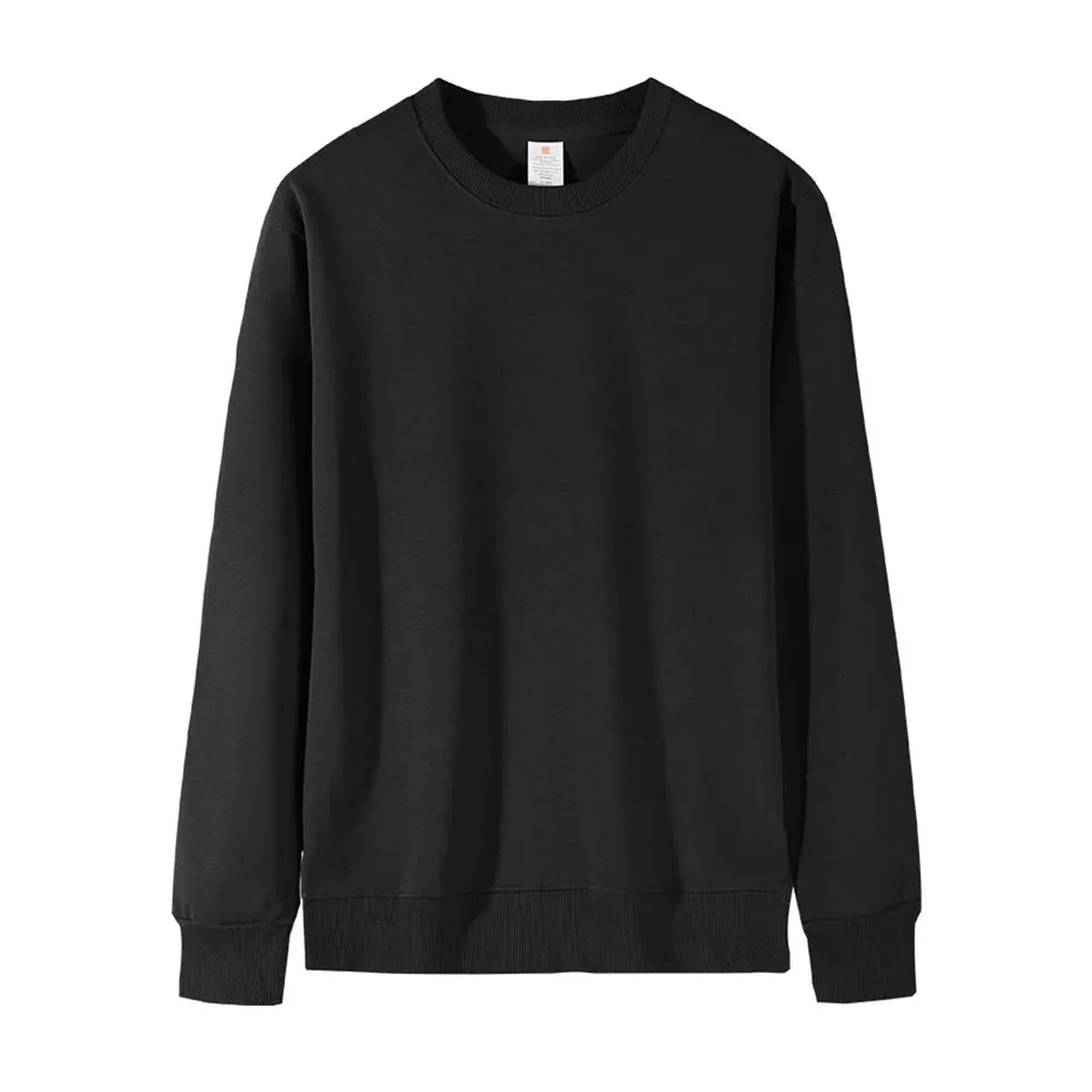 Mens Casual Harajuku Sweatshirt - Stylish Autumn Pullover with Solid Color & O-Neck Design - Hip Hop Streetwear for Modern Korean Fashion