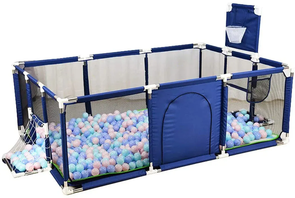 Rectangle Safety Playpen Basketball and Football Arena for Kids