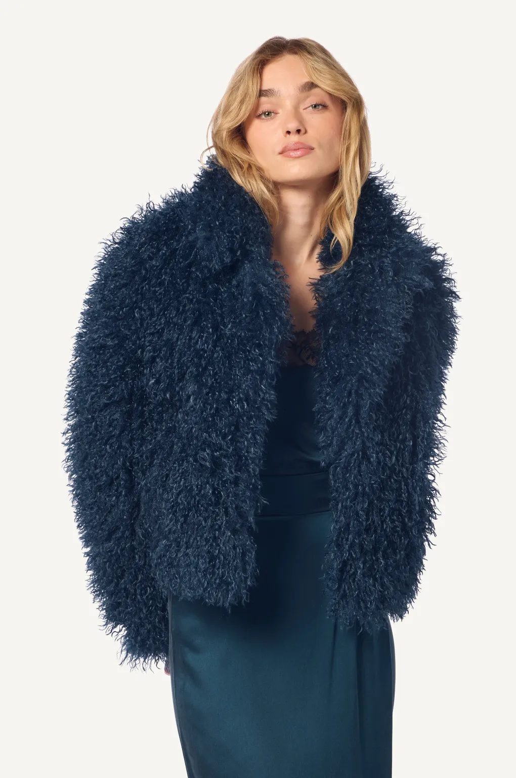 RELAXED FUR COAT - COMPASS