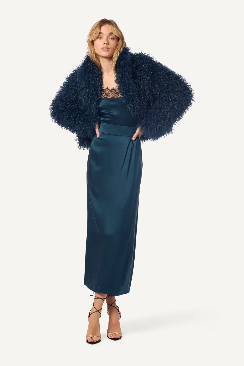 RELAXED FUR COAT - COMPASS