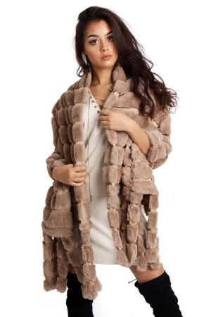 Soft Faux Fur Shawl Poncho