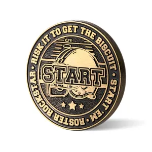 Start   Sit Fantasy Football Metal Coin